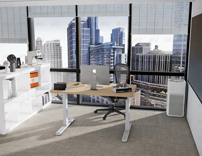 Height-adjustable-desk-frame-for-home-and-office