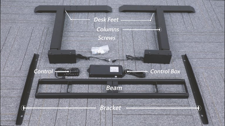 Assemble the Electric Standing Desk